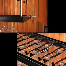 MQJ Scaffale per Vino, Bar, Ristorante, Appeso, Portabicchiere per Vino, Scaffale per Muro a Soppalco Metallo Strisciale da Soffitto Storage S Appeso Bottiglia Di Vino e Occhiali Portabicchieri, Bron