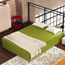 Baldiflex Divano Letto 2 Posti Modello Praticho in Poliuretano e Memory Foam, Rivestimento Sfoderabile e Lavabile, Colore Verde Oliva - Arredi Casa
