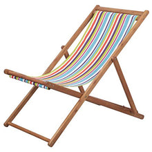 Tidyard- Sdraio Pieghevole, Lettino Prendisole in Tessuto Multicolore
