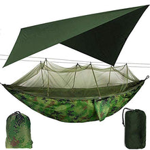 Amaca Amaca Da Campeggio Per Esterni Con Zanzariera E Riparo Per Il Sole, Amache Oscillanti A Doppio Paracadute Portatili Tenda Tarp Rain Fly
