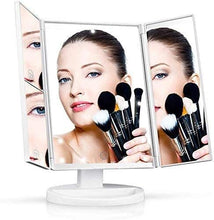 Specchio da vanità Trucco Tri PIGLIO Portable con luci Touch Screen Switch, Rotazione a 180 °