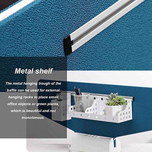 Ordioy Portable Acrilico Trasparente Deflettore, Starnuti E Tosse Coperchio Protezione, Plastica Barriera Protettiva Starnutire, per Checkout in Escursioni, Sale Riunioni,Blu,23.6 * 11.8 inch