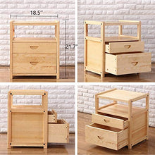 FEANG Camere da Comodino Multifunzione Moderno Comodino Minimalista cassettiera ripiano e 2 cassetti, tavolino per Soggiorno Camera da Letto