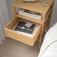 Ikea Nordkisa comodino, 40 x 40 x 67 cm, bambù