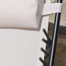 Sdraio da Giardino Sdraio Pieghevole Sedia Sdraio Zero Gravity Bianco 165x65x113 cm