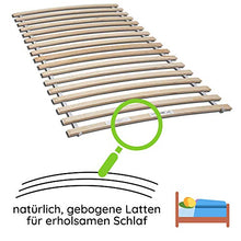 Stella Trading - Rete a doghe in legno di betulla stabile, Per superficie di appoggio 120 x 200 cm, 2 parti componibili da 60 cm (2 x 60 cm)