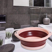 Biteatey Lavabo da viaggio portatile in plastica pieghevole per la casa