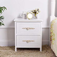 Comodini Casa Camera Accessori Ufficio universitaria effetto legno Accent Mobili in legno Comodino con 2 cassetti Comodino Mobili ed accento End Table del torace Comodino con cassetto