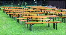 QLS Set di mobili da giardino, tavolo da birra, pieghevole, campeggio