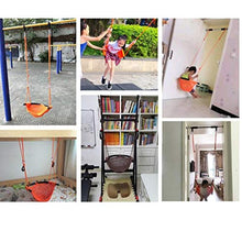 Wtbew-u Ascensori Esterni Altalena Sicura per Bambini, Adatta per Interni, Esterni, Parco Giochi, Giardino-Arancio Agitare per Giocare