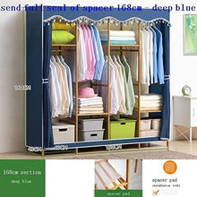 MKXF Armadio per Vestiti assemblato Camera da Letto Doppia Solida in Tessuto Ispessito Semplice per Guardaroba