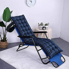 eewopjkj Cuscino per Lettino Prendisole Supporto per Schienale Alto Addensare Cuscino per Sedia Relax Extra-Large Cuscino reclinabile Cuscini per Sedia a Dondolo Cuscini da Giardino-Navy-b 48x155cm