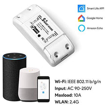 Delaspe DIY Wifi Smart Light Switch, telecomando senza fili, telecomando app, può essere utilizzato con Alexa Google Home bianco