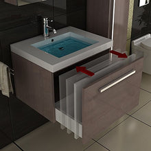 Lavandino e mobiletto marrone // specchio/bagno mobile da bagno/lavello/lavabo/lavibili spazio