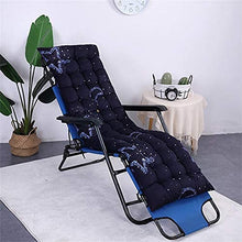 eewopjkj Cuscino per Lettino Prendisole Supporto per Schienale Alto Addensare Cuscino per Sedia Relax Extra-Large Cuscino reclinabile Cuscini per Sedia a Dondolo Cuscini da Giardino-Navy-a 48x155cm