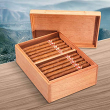 SMEJS Cedar Cigar Humidor - Portable Pine Cigar Cabinet Grande capacità a Due Cigar Humidor