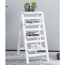 Mirui Sgabello Legno Folding Ladder - Passo Sgabello in Legno Piccola Scala 2 Piano Passo Sgabello Pieghevole - Sgabello Pieghevole Scala Portatile Passo Sgabello (Size : 4 Layers A)