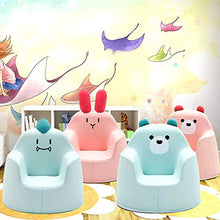 Allibuy Semplice Divano Creativo per Il Riposo degli ospit Little Reader Sofa, Dinosaur Blue e Bear Pink (Colore : Blue Bear)