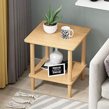 Comodini Tavolino Moderno Finale Industriale di Tabella, 2-Tier Tavolino con Bagagli Scaffale, Soggiorno Camera da Letto Comodino Comodini Letto (Color : Light Brown, Dimensione : M)