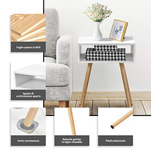 DREAMADE Tavolino da Salotto in Legno Comodino Piccolo per Cameretta, 40x30x54cm