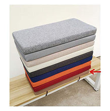 Cuscino per panchina, Ideale per Ambienti Interni ed Esterni, Impermeabile Antiscivolo Cuscino Settee Cuscino per Panca da Giardino per Esterno-Marrone 80×30×5cm(31×12×2in)