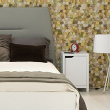 TemaHome Basic Comodino, Legno, Bianco, 34x34x50 cm