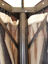 GAZEBO 3X4 GIARDINO IN ALLUMINIO COPERTURA 250 GR. ANTIPIOGGIA ZANZARIERE E TELI LATERALI