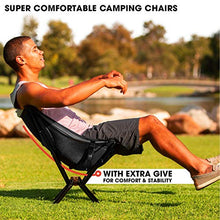 JIXIN Sedia da Campeggio - Sedia Portatile - Sedia da Esterno compatta di Dimensioni, Si installa in 5 Secondi, Supporta 300 libbre