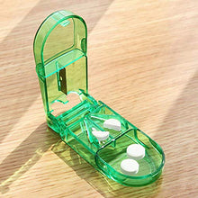 BanGSUN - Mini custodia portatile in plastica per pillole, per medicina, colore: Verde trasparente
