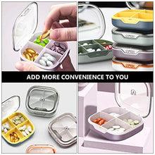 DOITOOL Contenitore per pillole da viaggio, 1 pezzo, contenitore per pillole, organizer per medicine, mini scatola