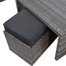 Gartentraum Gruppo Lounge Funzionale con Tavolo in Grigio - Lounge Eupon