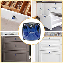 Seadolphinmoonpalm foglie Pomelli per Porta Set di 4 Pomelli per Mobili Manopole per Cassetti Cucina Armadio Vetro