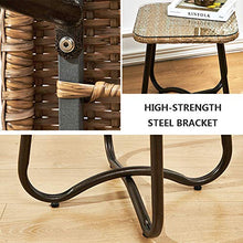 Set di Mobili da Giardino per Esterni, 3 Pezzi Sedia in Rattan per Esterni Divano in Vimini Set Componibile da Giardino Set Bistrot da Giardino Mobili da Balcone per Cortile