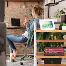 Relaxdays Scaffale da Bagno, Mobiletto per Cosmetici, Asciugamani, Accessori, in Bambù, 80x45x31,5 cm, Bianco Naturale