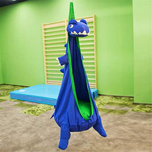 LFLDZ Bambini Pod Swing Seat, 100% Cotone Hammock Sedia Decor Portatile Spazio Domestico Risparmio Interno Uso Esterno da Interno, con Cuscino Gonfiabile in PVC
