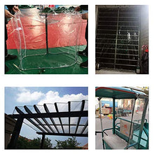 MTYLX Telo Multiuso per Esterni, Telo in Pvc Trasparente Trasparente con Occhielli per Auto da Campeio 400G / M²,un,3X5M