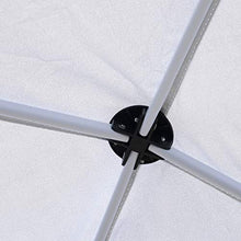 Outsunny Gazebo Pieghevole Impermeabile con Corde e Picchetti Rivestimento in Oxford 2.5 x 2.5 m Bianco