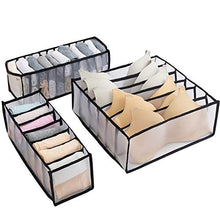Petyoung Divisorio Organizer per Cassetto Intimo da 3 Confezioni Scatole per Calze Perfette per Vestiti Calzini Lingerie