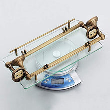 WHSS. Scaffale da Bagno in Rame Antico Doppio di Lusso Leggero