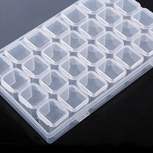 Contenitore per medicinali, plastica trasparente, 28 slot, tablet regolabile, pillola per medicinali, contenitore per gioielli, contenitore