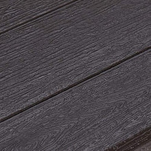 Relaxdays Panchina Pieghevole, Set da 2 Panche da Birreria Terrazza & Giardino, Effetto Legno, HLP 42x100x25 cm, Marrone