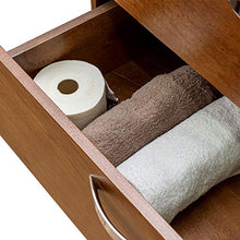 Shop Chic Mobile Bagno Kunst Finitura Legno Arte povera con Specchio e lavabo Rettangolare