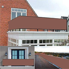 YUANBIAO Frangivista 0.75x3m Lavabile Paravento Frangivento Poliestere per Balcone Terrazzo Piscina, Marrone