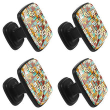 Modello e casa Pomelli per Porta Set di 4 Pomelli per Mobili Manopole per Cassetti Cucina Armadio Vetro