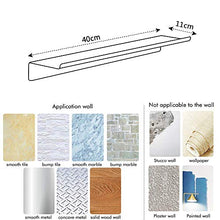 BGL Scaffale da bagno in acciaio inox 304, a parete, per uso quotidiano, facile da installare per cucina/doccia e soggiorno/ufficio