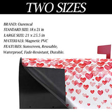 Copre per cassetta postale di San Valentino con cuori caduti per matrimonio, magnetico, grande, per giardino, cortile, decorazione per la casa, dimensioni 64,8 x 53,3 cm