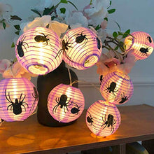 ARTFFEL Vola 2pcs Skull luci della Stringa LED Scheletro Spider Lanterna di Carta String Lights Decorazioni di Halloween puntello for Feste di Halloween .Compleanno