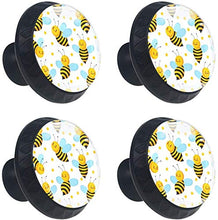 Api volanti Pomelli per Porta Set di 4 Pomelli per Mobili Manopole per Cassetti Cucina Armadio Vetro