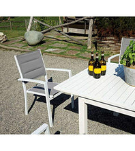 Sedia Segesta bianco/grigio impilabile