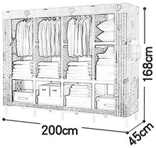 JINPENGRAN Semplice Bagagli Economia Armadio, Staccabile Wardrobe